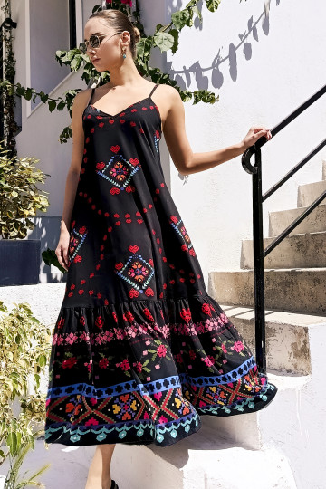 AGAPI  DRESS (BLACK)