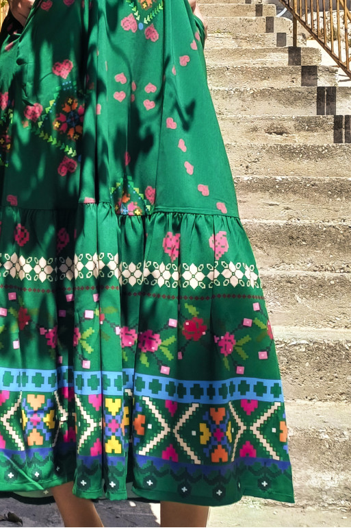 AGAPI  DRESS (GREEN)