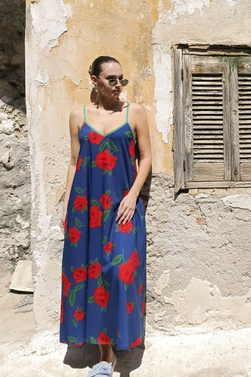 ANNITA DRESS (BLUE)