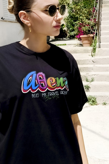 T-SHIRT ΑΘΕΝS (BLACK)