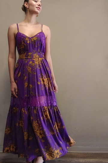 MELTEMI  DRESS (PURPLE)