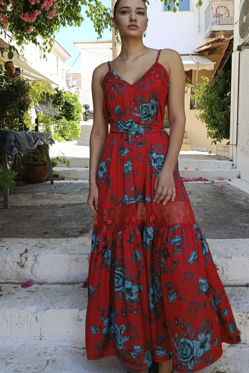 MELTEMI  DRESS (RED)