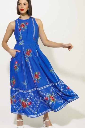 ORTANSIA DRESS (BLUE)
