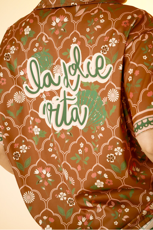 DIANA SHIRT (BROWN)