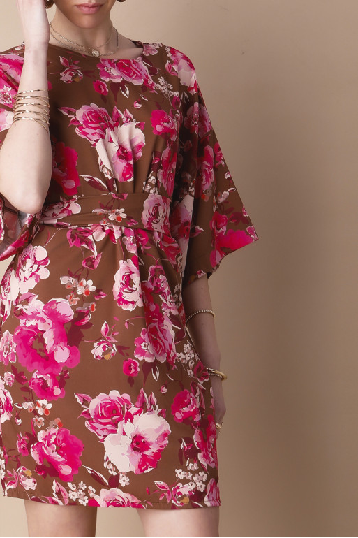 RENATA (BROWN/ PINK) dress