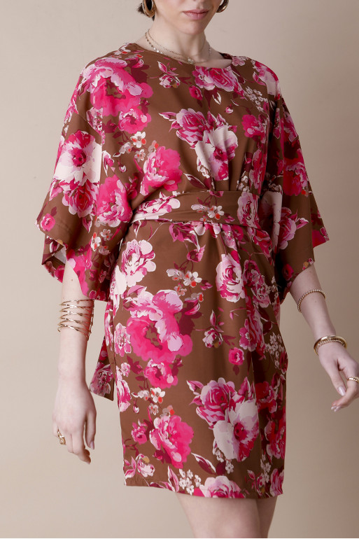 RENATA (BROWN/ PINK) dress