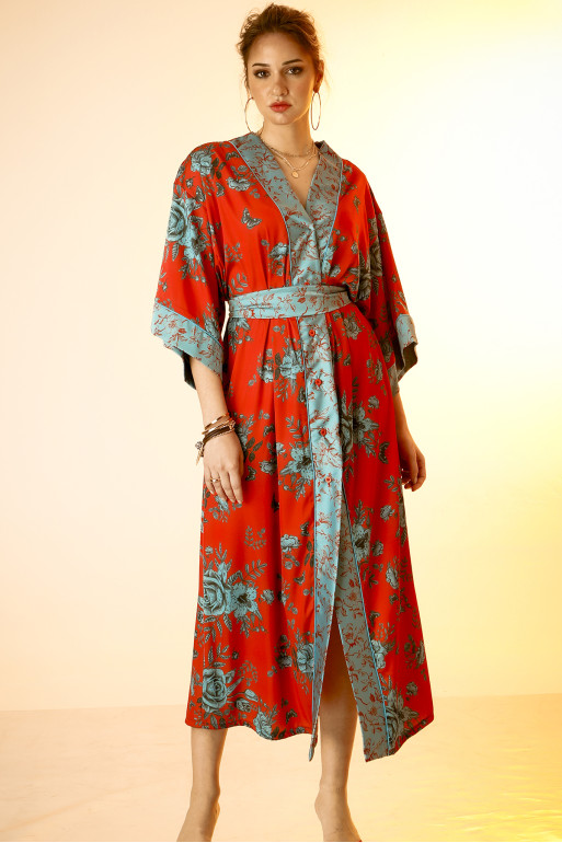 ROMINA (RED) dress/kimono