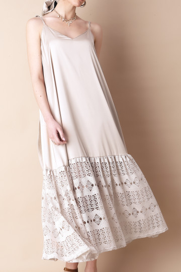 SILVIA DRESS (WHITE IVORY)